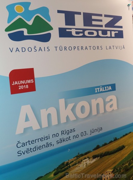 Tūroperators «Tez Tour» tūrisma izstādē piesaka jaunu galamērķi ar loteriju 216356