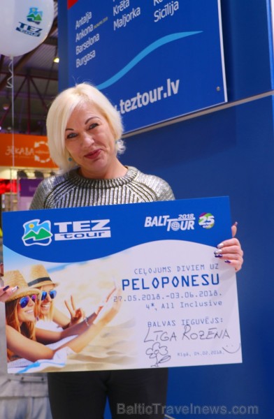 Tūroperators «Tez Tour» tūrisma izstādē piesaka jaunu galamērķi ar loteriju 216390