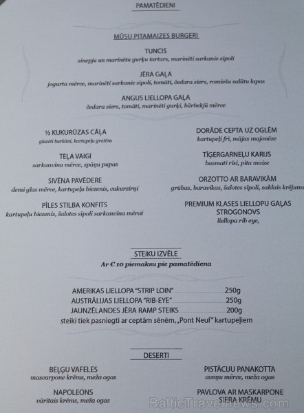 Jūrmalas viesnīcas «Baltic Beach Hotel» restorāns «VIEW Restaurant & Lounge» piedāvā «Brīvdienu pusdienas» 217991