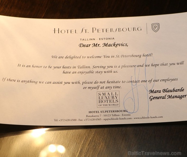 Travelnews.lv iepazīst Tallinas 5 zvaigžņu viesnīcas «Hotel St. Petersbourg» viesmīlību. Atbalsta: Hotel Schlössle Travelnews.lv iepazīst Tallinas 5 zvaigžņu viesnīcas «Hotel St. Petersbourg» viesmīlību. Atbalsta: Hotel Schlössle 221372