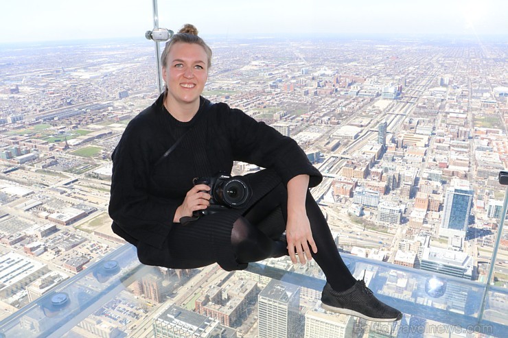 Travelnews.lv apmeklē Čikāgas augstākās ēkas Vilisa torņa skata platformu «Skydeck Chicago». Atbalsta: Finnair 221868