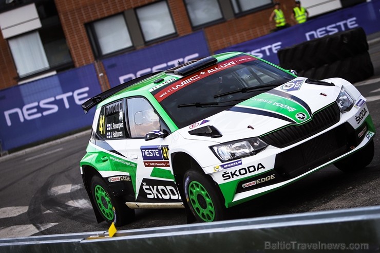 Somijas rallijā Neste Rally Finland 2018 aktīvi cīnās par uzvaru. Foto: Gatis Smudzis 229306