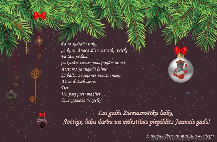 Latvijas Piļu un muižu asociācija, Paldies par apsveikumu! 241942