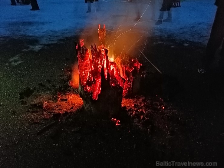 Mazsalacā, Skaņākalna dabas parkā, Ziemassvētku pasakumā 