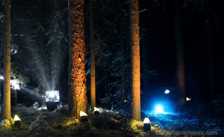 Mazsalacā, Skaņākalna dabas parkā, Ziemassvētku pasakumā Mazsalacā, Skaņākalna dabas parkā, Ziemassvētku pasakumā