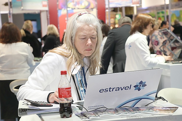 Tūrisma profesionāļi trīs dienas pulcējas ikgadējā izstādē «Balttour 2019». Vairāk foto: Tn.lv/foto/ 245085