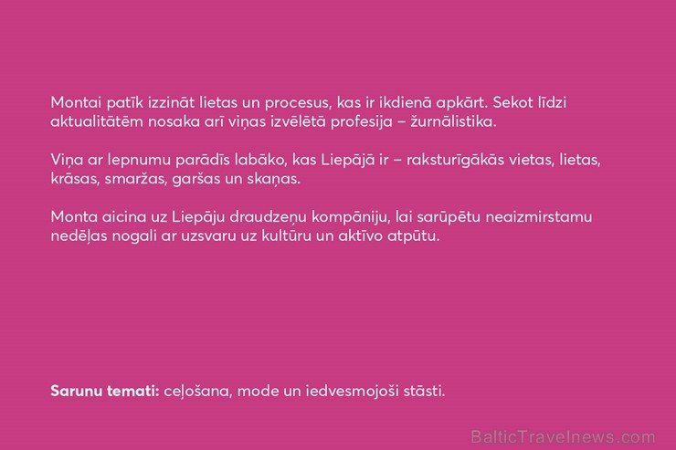 Liepājas pilsēta ikvienam Latvijas iedzīvotājam piedāvā iespēju atbraukt ciemos pie īstiem liepājniekiem un pavadīt neaizmirstamu nedēļas nogali Liepā Liepājas pilsēta ikvienam Latvijas iedzīvotājam piedāvā iespēju atbraukt ciemos pie īstiem liepājniekiem un pavadīt neaizmirstamu nedēļas nogali Liepā 251133