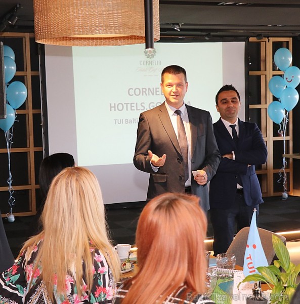 «TUI Latvia» brokastu gaisotnē iepazīstina ceļojumu konsultantus ar Turcijas viesnīcu «Cornelia Deluxe Golf Resort Hotel» «TUI Latvia» brokastu gaisotnē iepazīstina ceļojumu konsultantus ar Turcijas viesnīcu «Cornelia Deluxe Golf Resort Hotel» 251920