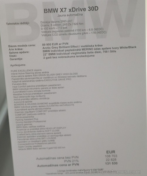 Latvijā prezentē 11.05.2019 pirmo luksus klases apvidus automobili «BMW X7» 253746