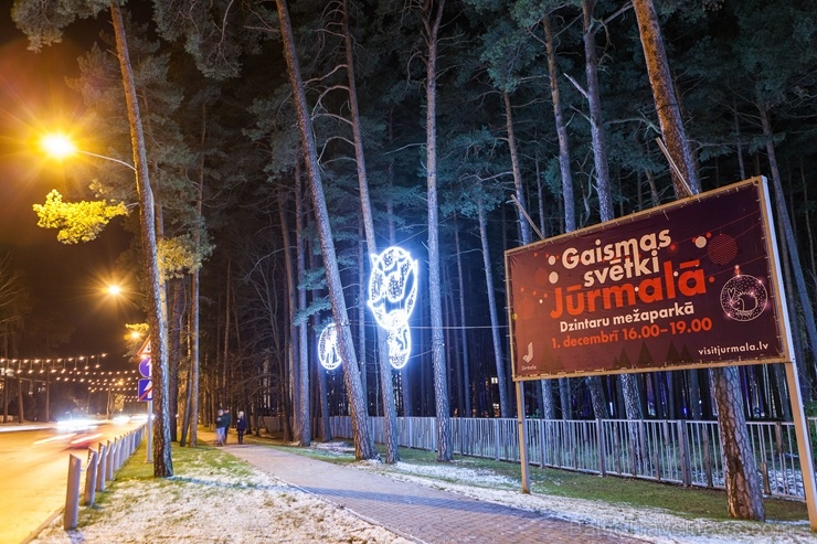 Jau trešo gadu Jūrmalā, Dzintaru mežaparkā, iemirdzējušās gaismas skulptūras un dekori, veidoti no tūkstošiem LED lampiņu virtenēm Jau trešo gadu Jūrmalā, Dzintaru mežaparkā, iemirdzējušās gaismas skulptūras un dekori, veidoti no tūkstošiem LED lampiņu virtenēm 272653