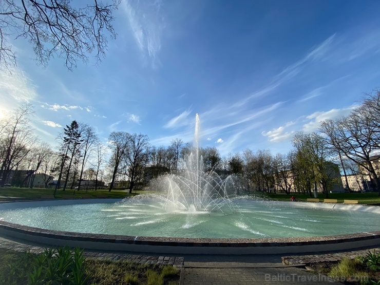 Daugavpilī ieslēgta pilsētas galvenā strūklaka Dubrovina parkā 282319