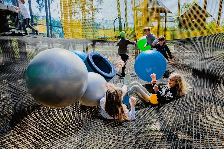 LVM dabas parkā Tērvetē atvērts Tarzāna parks un tīklu parks 283320