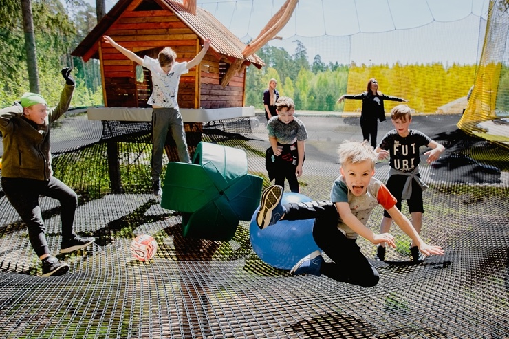LVM dabas parkā Tērvetē atvērts Tarzāna parks un tīklu parks 283323