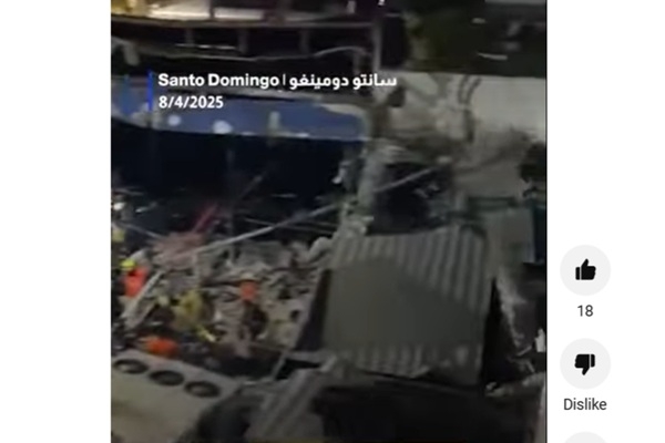 VIDEO: Dominikānā iebrūk naktskluba jumts; ir bojāgājušie (papildināts)