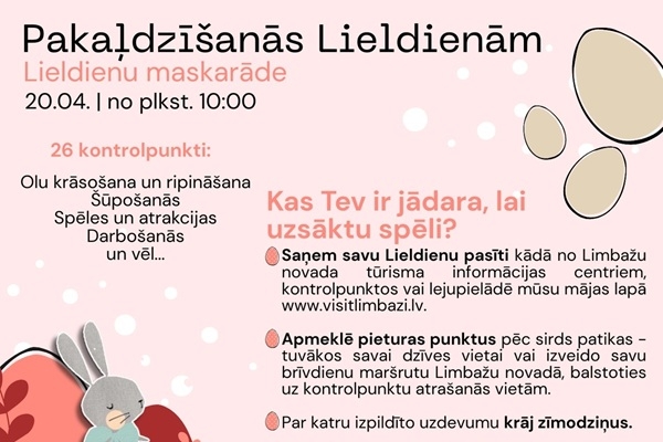 Limbažu novads: Pakaļdzīšanās Lieldienām 2025 - Lieldienu maskarāde