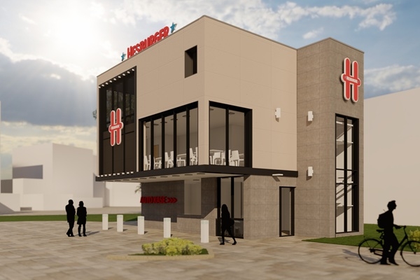 Rīgas centrā top «Hesburger» restorāns ar auto kases pakalpojumu