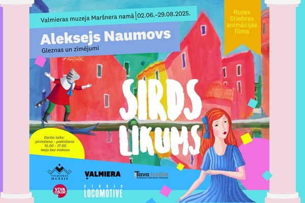 Valmierā izstādē bērniem būs skatāmas Alekseja Naumova gleznas un zīmējumi, Rozes Stiebras animācijas filma