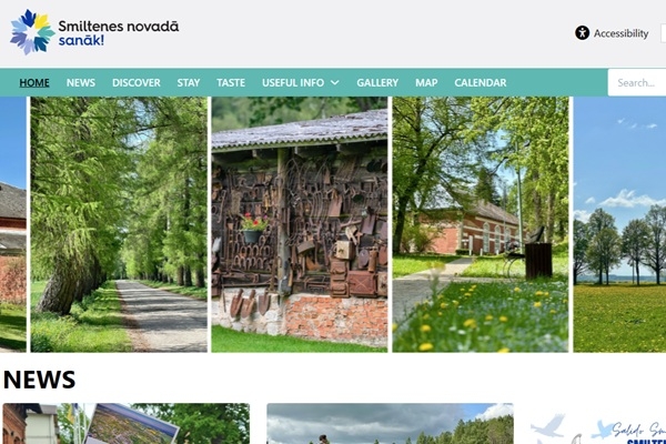 Tūrisma tīmekļvietne visit.smiltene.lv turpmāk pieejama arī angļu un igauņu valodās