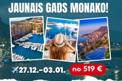 Jaunais gads MONAKO! Latvia Tours