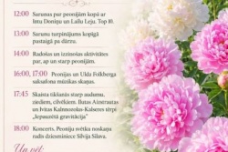Atpūtas un ceļojumu piedāvājumi 26.05.2026 - 13.06.2026 Peoniju Dārza svētki "Romju pojenēs" Tukuma TIC